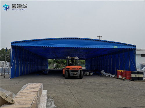 襄陽工廠伸縮噴漆篷房 大型活動雨蓬的防水防曬解決方案